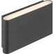 Oasis 9 inch Black ADA Wall Sconce Wall Light