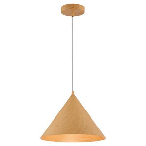 Timber LED 13 inch Wood Grain Pendant Ceiling Light