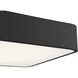 Granada LED 19.75 inch Black and White Flush Mount Ceiling Light