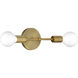 Iconic G 2 Light 20 inch Antique Brushed Brass Wall Sconce Wall Light