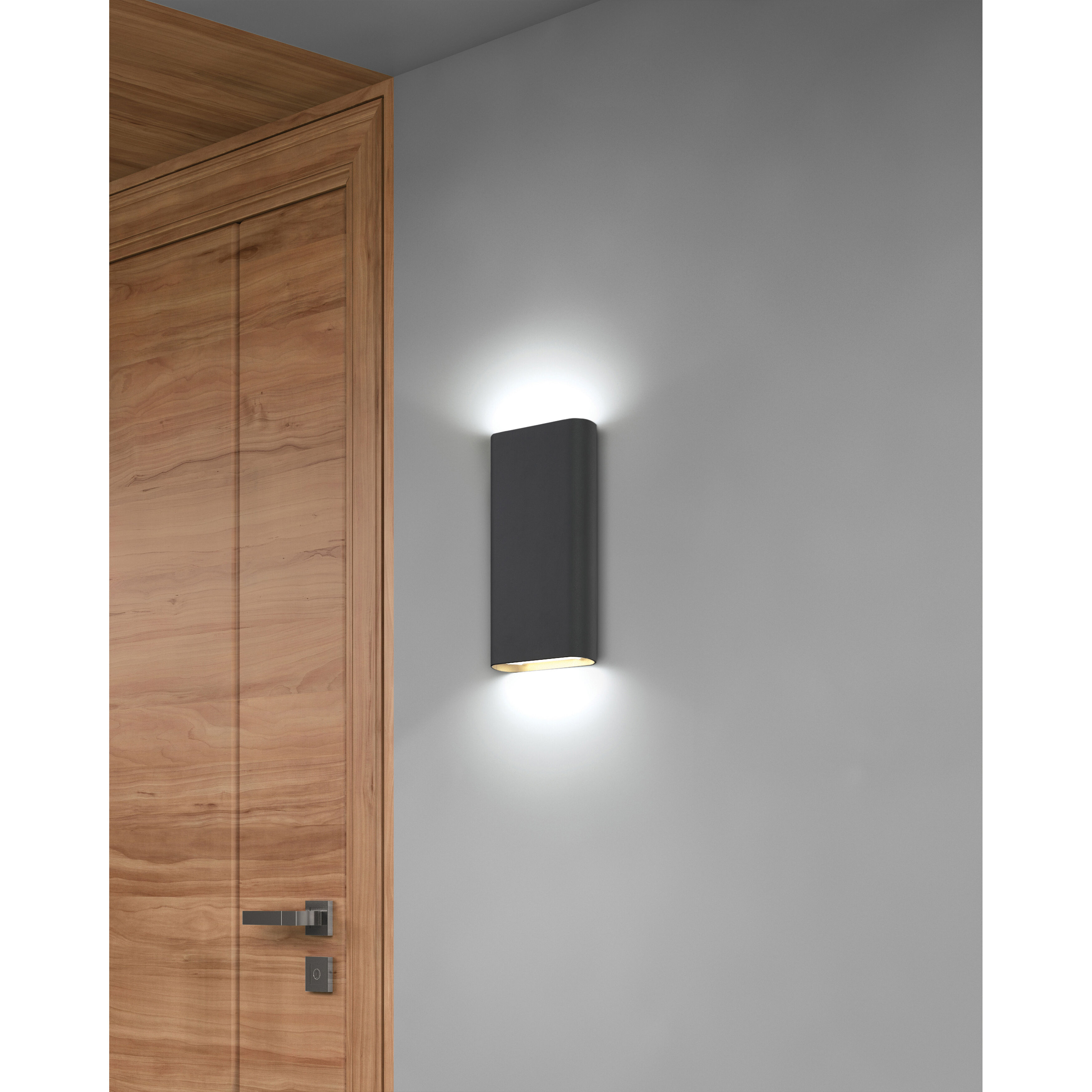 Lux Bi Wall Sconce Wall Light in Satin