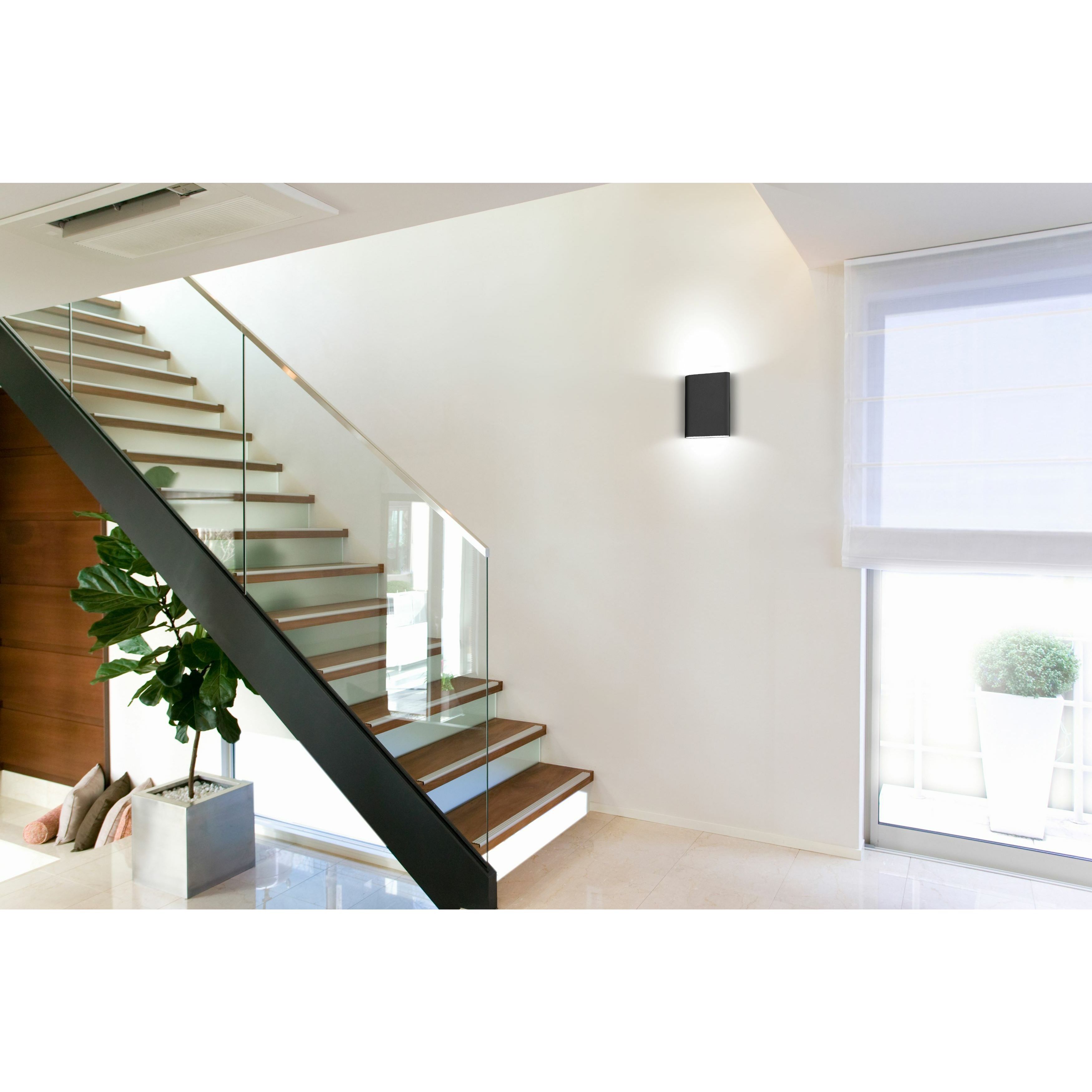 Lux Bi Wall Sconce Wall Light in Black