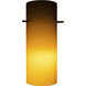 Cylinder Glass 4 inch Pendant Glass Shade in Amber, Cylinder