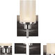 Perch LED 6 inch Brushed Steel Vanity Light Wall Light