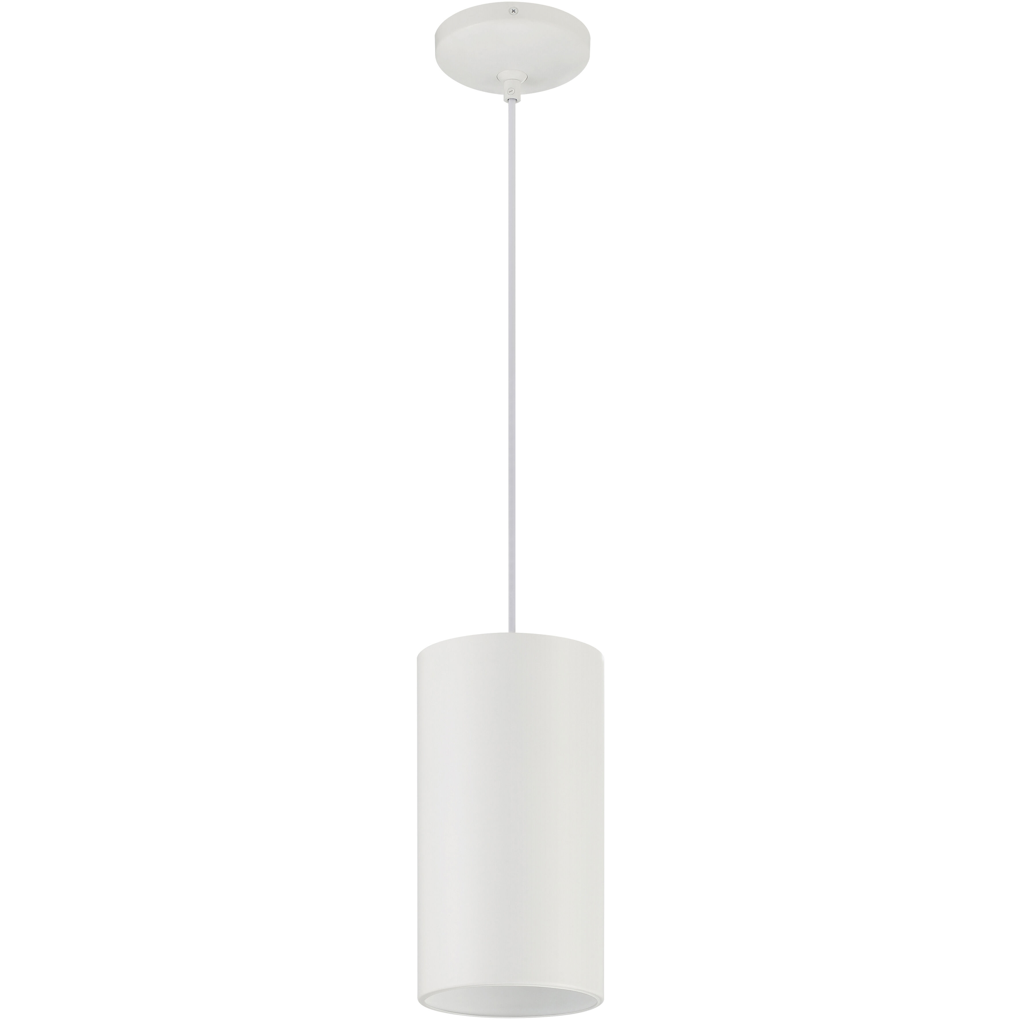Pilson XL LED 6 inch Matte White Pendant Ceiling Light