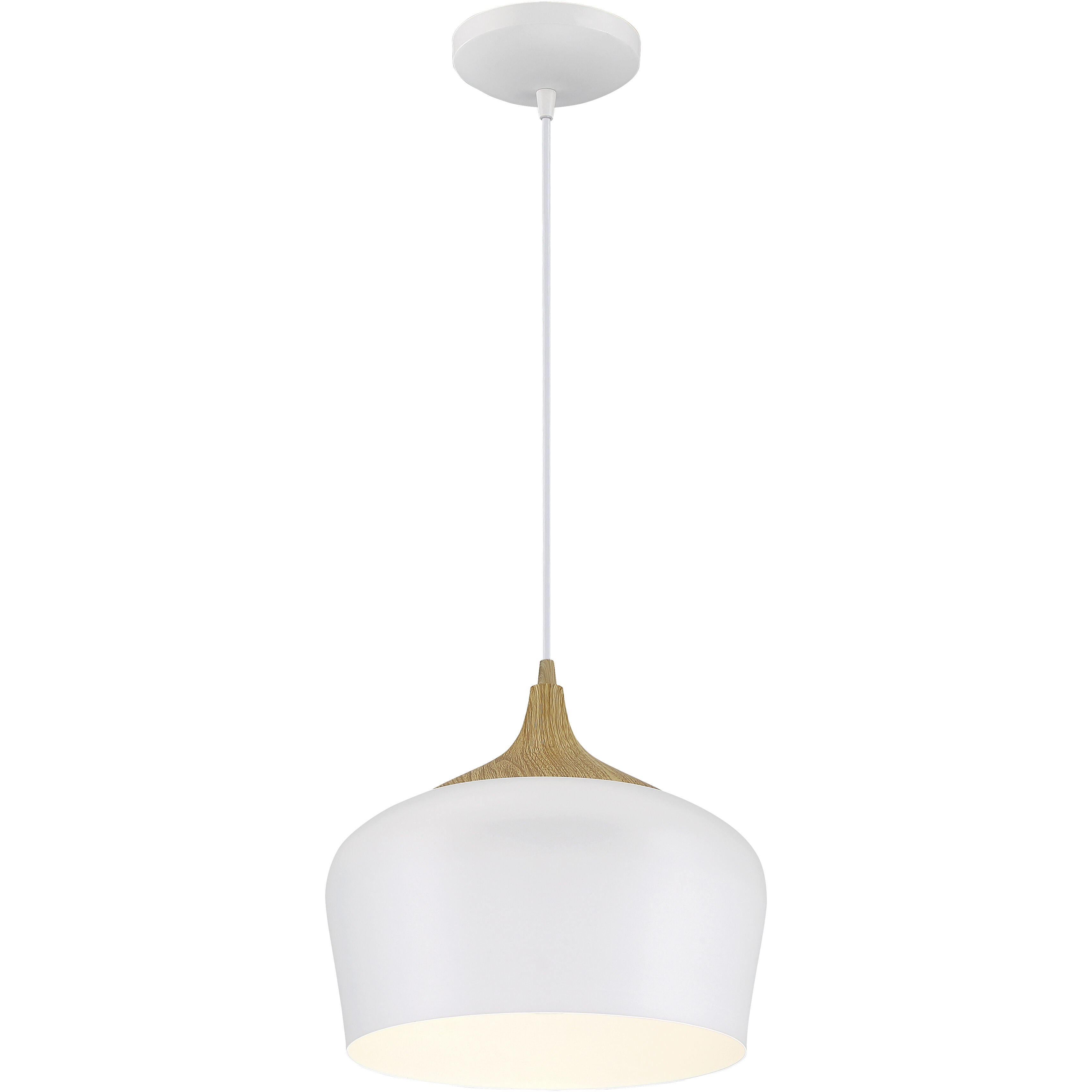 Blend 1 Light 12 inch White Pendant Ceiling Light