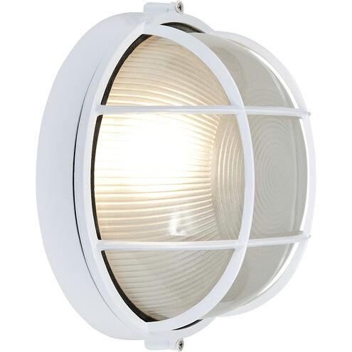 Nauticus 1 Light 10 inch White Outdoor Flush Mount