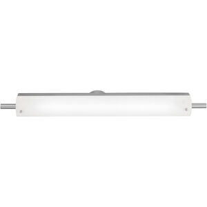 Vail 1 Light 30 inch Brushed Steel Vanity Light Wall Light in Fluorescent, 30.25 inch