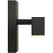 Cisco LED 24 inch Matte Black and White Bath Vanity Wall Light