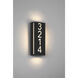 Numero Braille 4.75 inch Black ADA Wall Sconce Wall Light