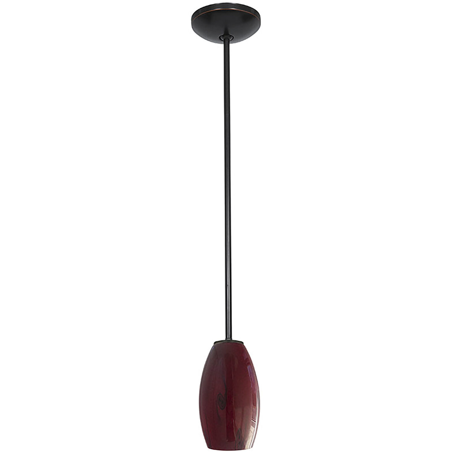 Merlot 1 Light 3.5 inch Oil Rubbed Bronze Pendant Ceiling Light