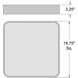 Granada LED 19.75 inch Satin and White Flush Mount Ceiling Light