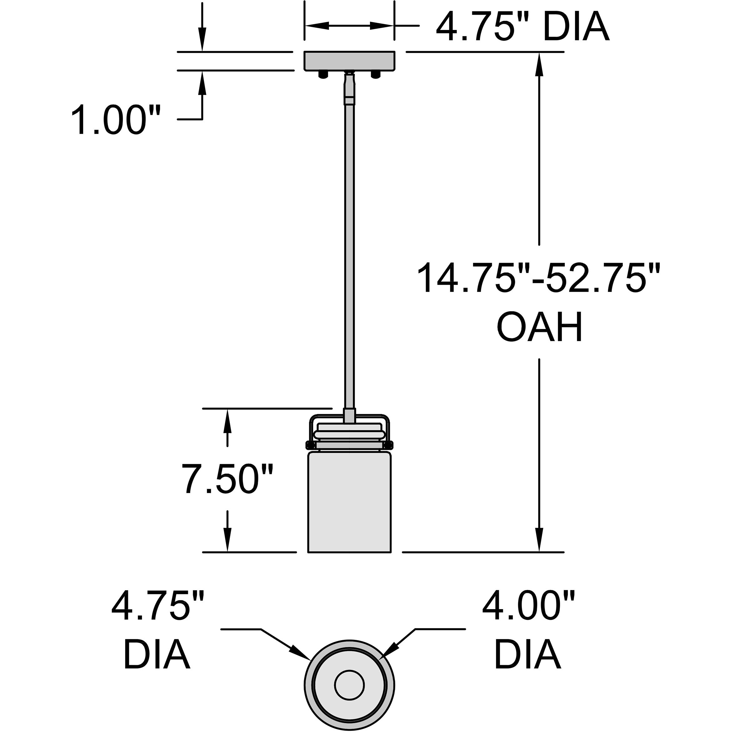 Shelby LED 4.5 inch Brushed Gold and Clear Pendant Ceiling Light