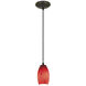Merlot LED 4 inch Oil Rubbed Bronze Pendant Ceiling Light