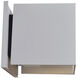 Square LED 4.75 inch White Outdoor Wall Sconce