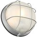 Nauticus Round Dual Mount 1 Light 10 inch Satin Outdoor Wall Sconce