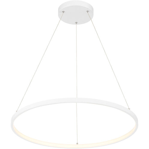 Anello LED 32 inch Matte White Pendant Ceiling Light