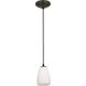 Sherry 1 Light 5 inch Oil Rubbed Bronze Pendant Ceiling Light in Opal, Cord