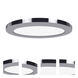ModPLUS LED 7 inch Chrome Flush Mount Ceiling Light, Round