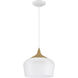 Blend 1 Light 12 inch White Pendant Ceiling Light