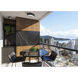 Meridian LED 11 inch Matte Black and Frosted Outdoor Flush Mount