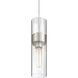 Nash 3 inch Brushed Steel Pendant Ceiling Light