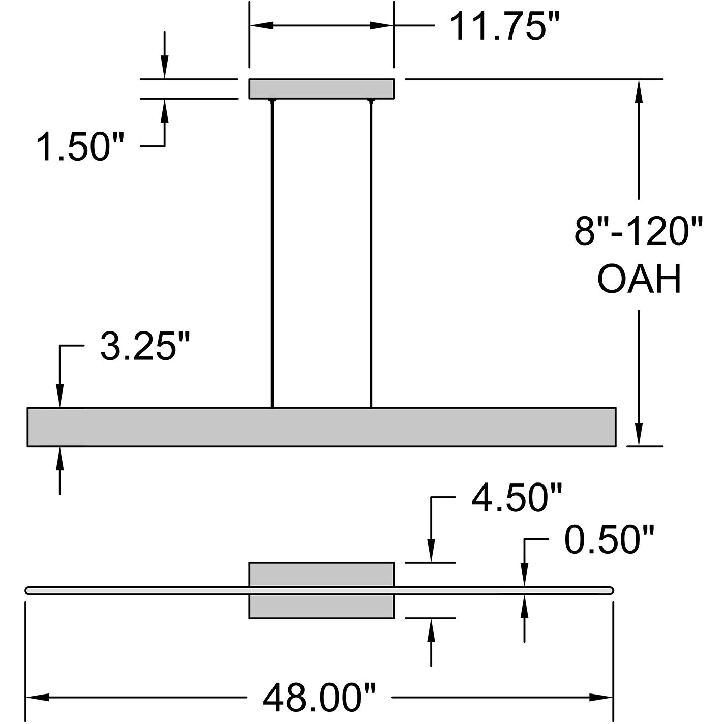 Holm Island Light Ceiling Light in Matte White
