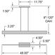 Holm Island Light Ceiling Light in Matte White