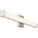Maxx 36 inch Brushed Steel Vanity/Bath Bar Wall Light