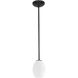Brandy FireBird 1 Light 6 inch Oil Rubbed Bronze Pendant Ceiling Light in White Firebird