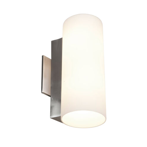 Tabo 2 Light Brushed Steel Wall Sconce Wall Light in 11.8 inch