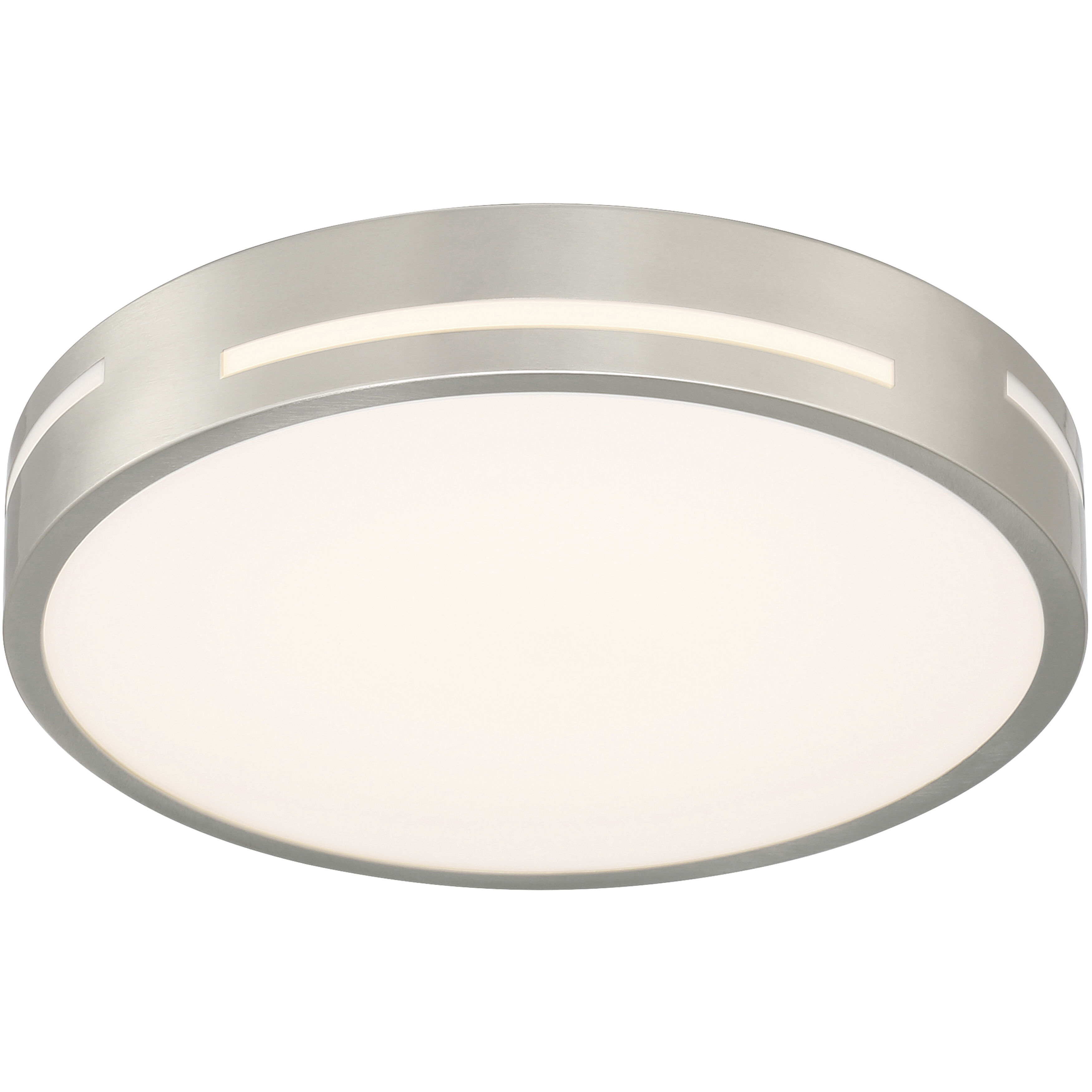Harmony LED 15 inch Brushed Steel Flush Mount Ceiling Light