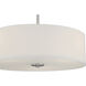 Mid Town LED 18 inch Brushed Steel Pendant / Semi-Flush Ceiling Light