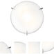 Zenon LED 12 inch Brushed Steel Flush Mount Ceiling Light