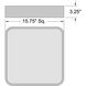 Granada LED 15.75 inch White Flush Mount Ceiling Light