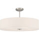 Mid Town LED 24 inch Brushed Steel Pendant / Semi-Flush Ceiling Light