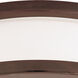 Conga LED 19 inch Bronze Flush Mount Ceiling Light
