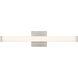Maxx 24 inch Brushed Steel Bath Vanity Light Wall Light