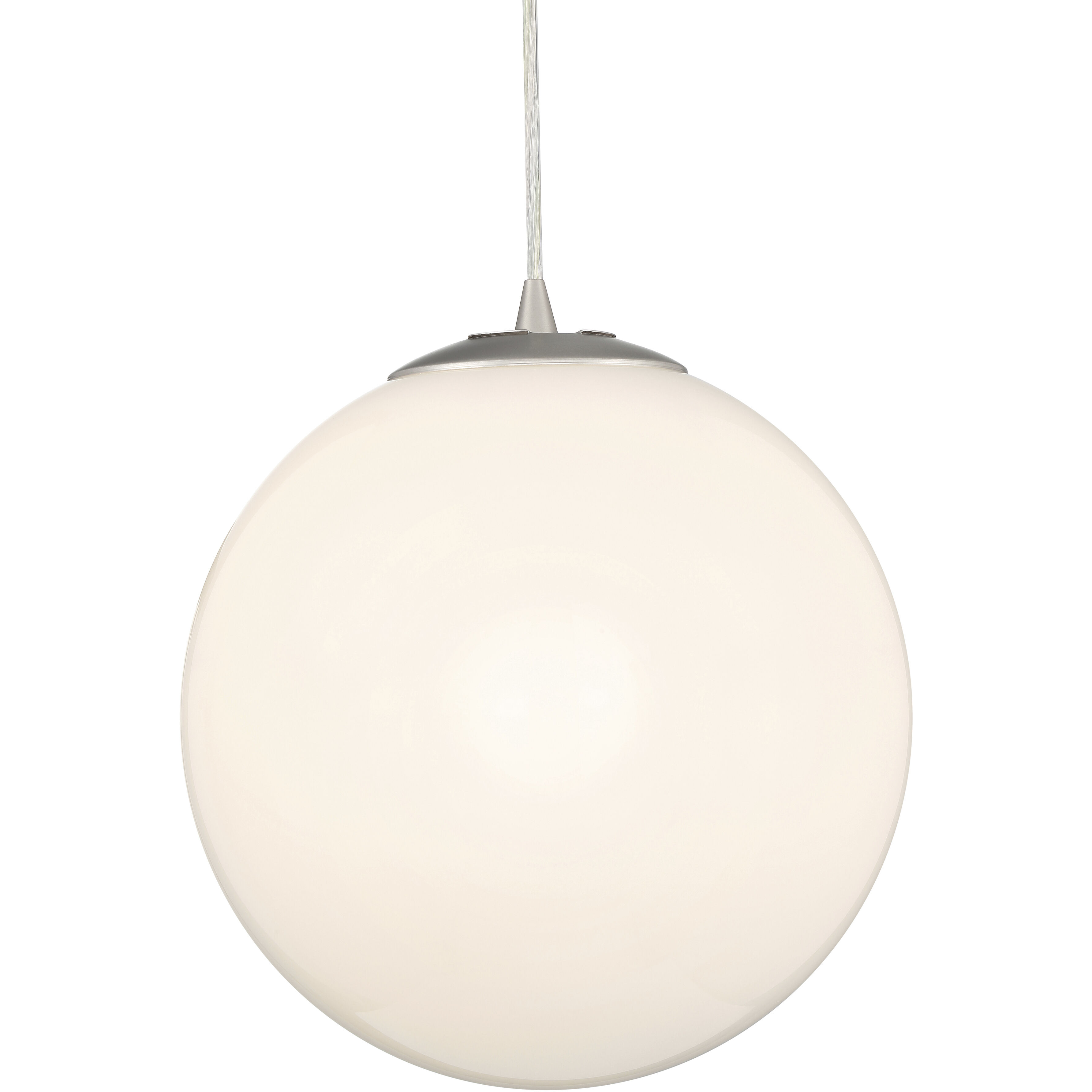Access 23944-BS/OPL Pearl 15.75 inch Brushed Steel Pendant
