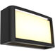 Malibu 1 Light 5 inch Black Outdoor Wall Sconce