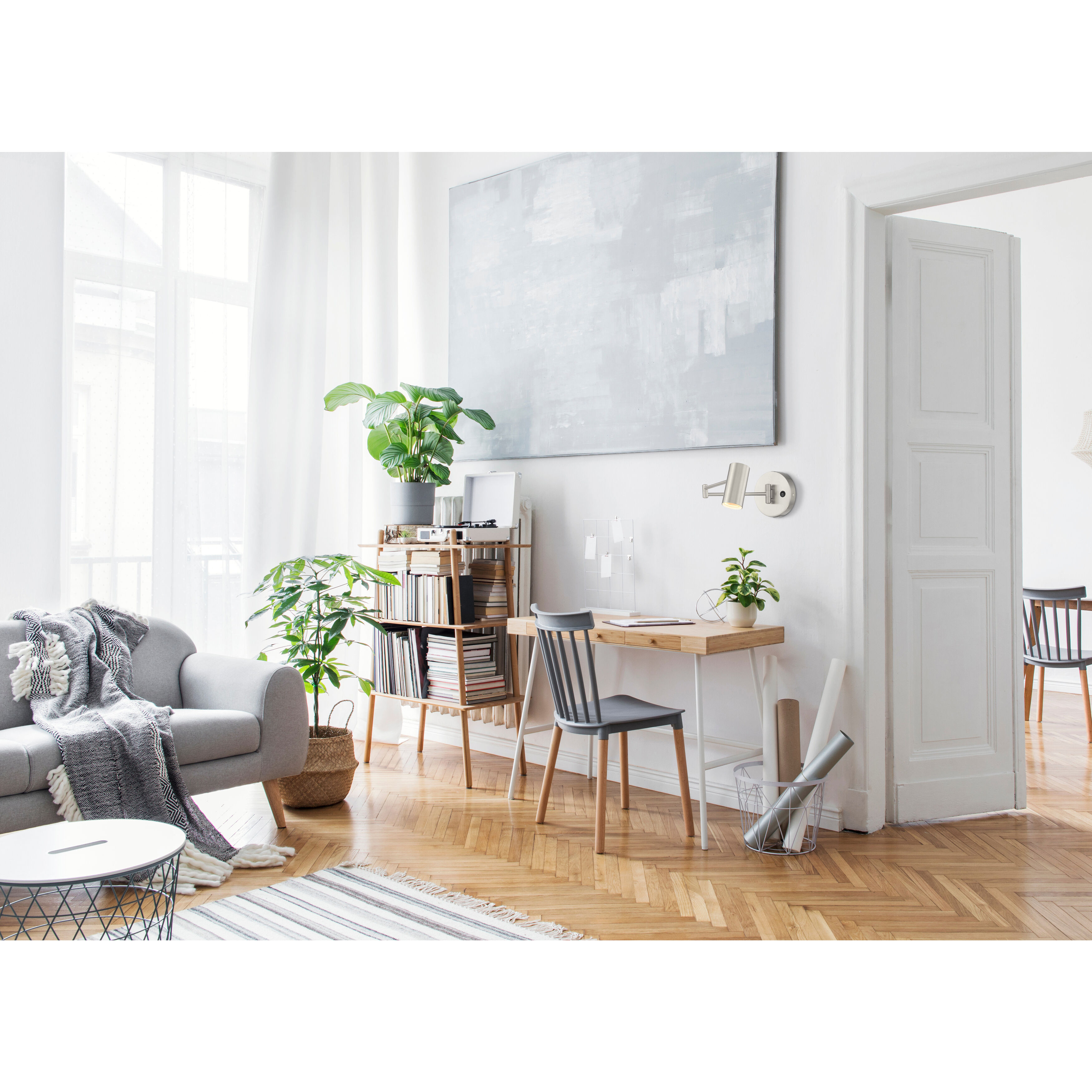 Access 72015LEDD-BS Juhl 1 Light 4.75 inch Brushed Steel Reading