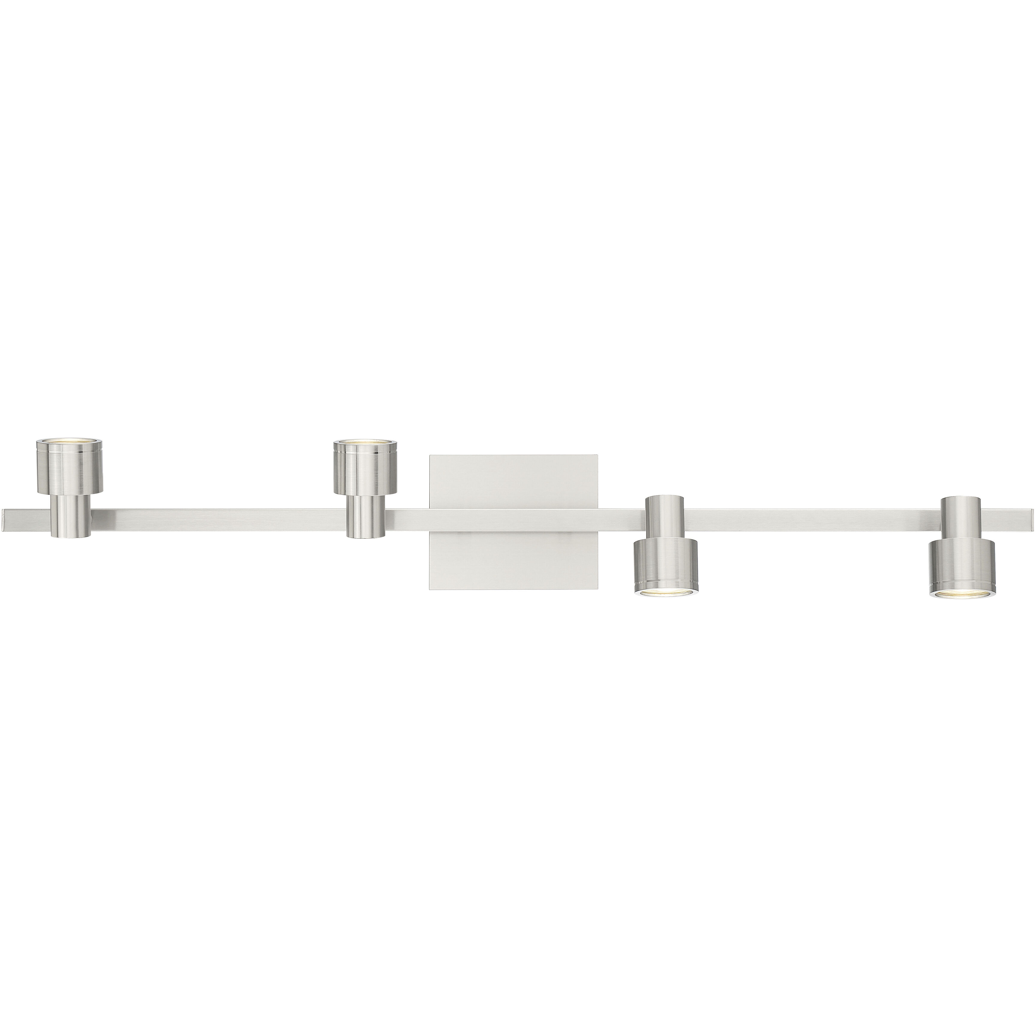Lincoln 4 Light 120 Brushed Steel Track Ceiling Light