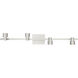 Lincoln 4 Light 120 Brushed Steel Track Ceiling Light