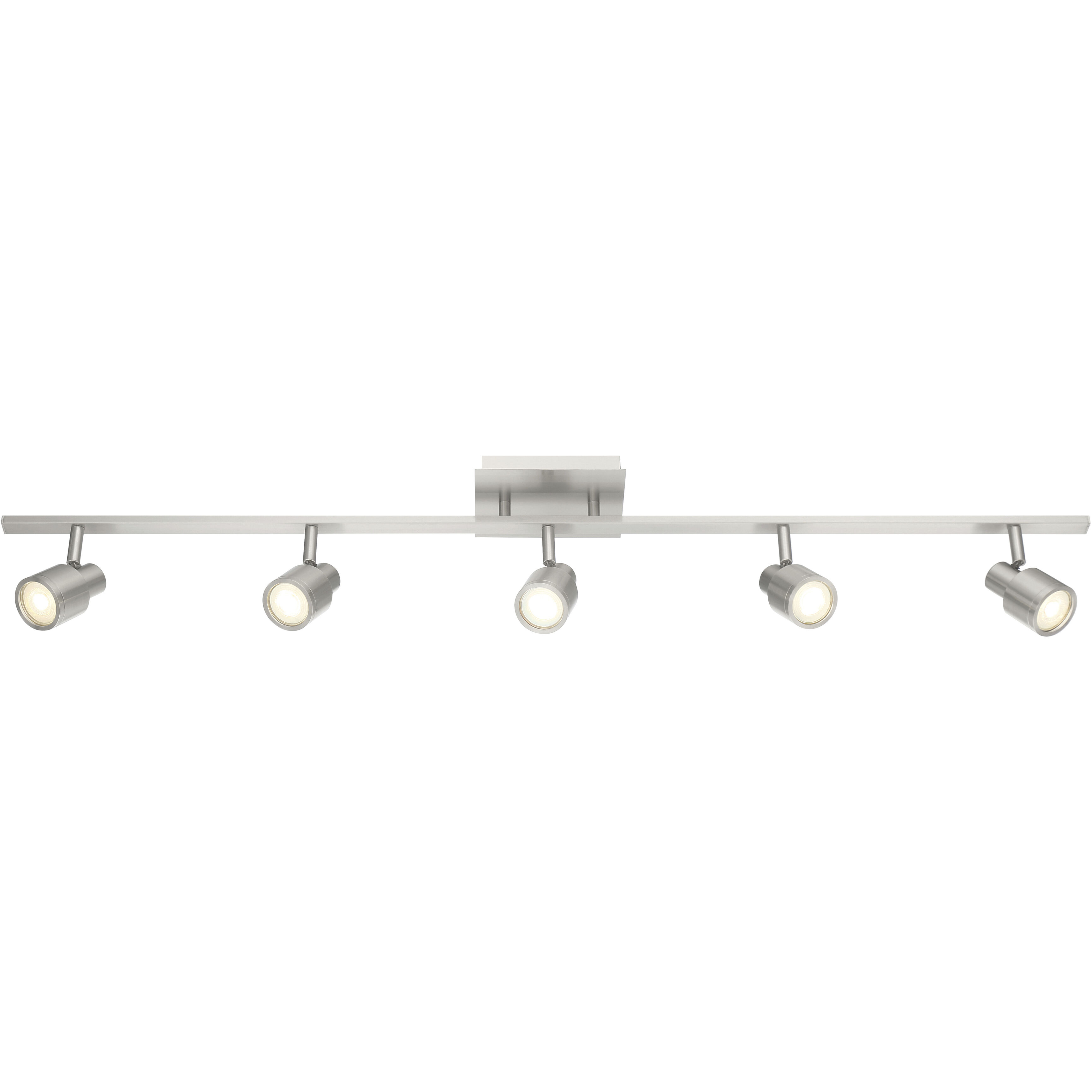 Lincoln 5 Light 120 Brushed Steel Track Ceiling Light