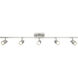 Lincoln 5 Light 120 Brushed Steel Track Ceiling Light
