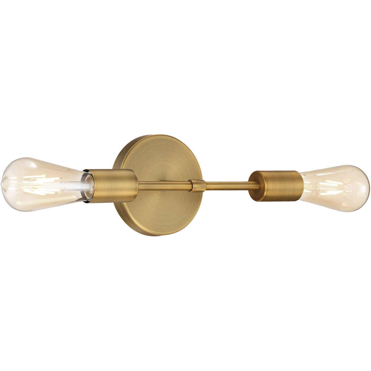 Brushed brass wall sconce on sale