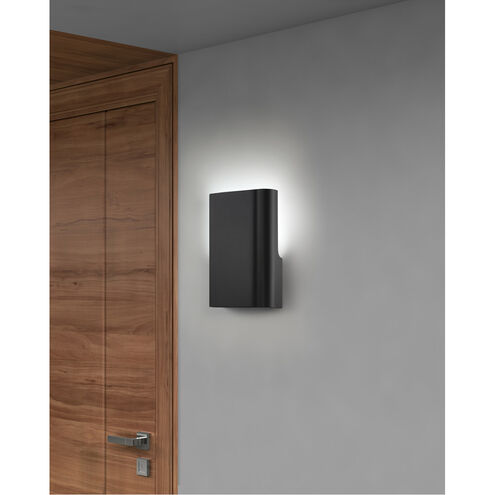 Punch LED 8 inch Black ADA Wall Sconce Wall Light