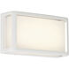 Montana LED 9 inch White Outdoor Wall Mount