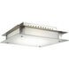 Vision LED 12 inch Brushed Steel Flush Mount Ceiling Light