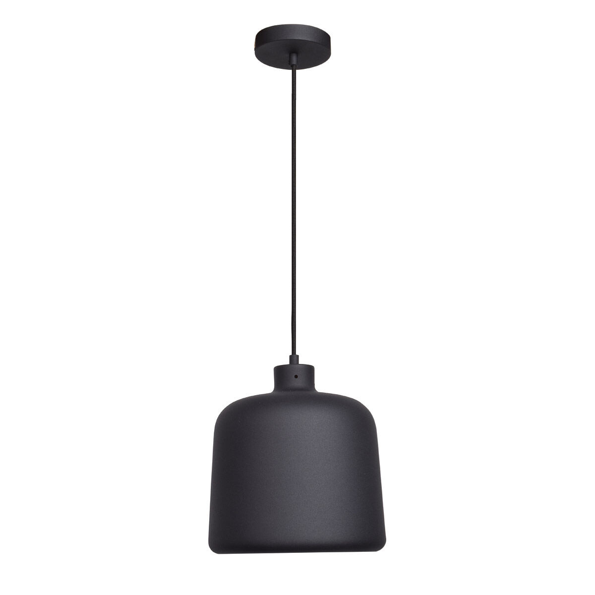 Forge 1 Light 10 inch Matte Black Outer and Matte Gold Inner Pendant Ceiling Light